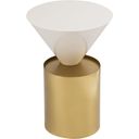 The appearance of Damon End Table In White and Gold designed by Meridian in the modern / contemporary interior design. This white and gold piece of furniture  was selected by 1StopBedrooms from Damon Collection to add a touch of cosiness and style into your home. Sku: 268-E. Material: Iron.