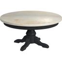The appearance of Danielle Marble Round Coffee Table In Black designed by Butler Specialty Company in the transitional interior design. This black piece of furniture  was selected by 1StopBedrooms from Danielle Collection to add a touch of cosiness and style into your home. Sku: 5516432. Material: Marble.