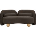 The appearance of Daphne Boucle Fabric Loveseat In Natural Brown and Black designed by Meridian in the modern / contemporary interior design. This natural brown and black piece of furniture was selected by 1StopBedrooms from Daphne Collection to add a touch of cosiness and style into your home. Sku: 44003Brown-L. Material: Boucle.