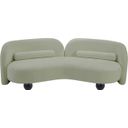 The appearance of Daphne Chenille Fabric Sofa In Mint and Black designed by Meridian in the modern / contemporary interior design. This mint and black piece of furniture was selected by 1StopBedrooms from Daphne Collection to add a touch of cosiness and style into your home. Sku: 44001Mint-S. Material: Chenille.