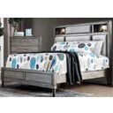 The appearance of Daphne Gray Cal.King Upholstered Platform Bed designed by Furniture of America in the transitional interior design. This gray piece of furniture was selected by 1StopBedrooms from Daphne Collection to add a touch of cosiness and style into your home. Sku: CM7556CK-HB;CM7556CK-FB;CM7556CK-R. Bed Type: Platform Bed. Material: Fabric. Bed Size: California King.