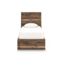 The appearance of Darcalli Twin Panel Bed In Brown designed by Signature Design by Ashley in the transitional interior design. This brown piece of furniture was selected by 1StopBedrooms from Darcalli Collection to add a touch of cosiness and style into your home. Sku: B100-11;NCB3367-52;NCB3367-53;NCB3367-89. Bed Type: Panel Bed. Bed Size: Twin. Material: Engineered Wood.