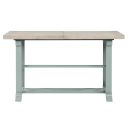 The appearance of Darcy Counter Table In Green designed by Steve Silver in the transitional interior design. This green piece of furniture was selected by 1StopBedrooms from Darcy Collection to add a touch of cosiness and style into your home. Sku: DAR500EPT. Material: MDF. Table Top Shape: Rectangular.