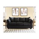 The appearance of Darcy Sofa In Black designed by Signature Design by Ashley in the modern / contemporary interior design. This black piece of furniture was selected by 1StopBedrooms from Darcy Collection to add a touch of cosiness and style into your home. Sku: 7500838. Material: Polyester.