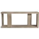 The appearance of Darsa Console Table In Brown designed by Bernhardt in the transitional interior design. This brown piece of furniture  was selected by 1StopBedrooms from Darsa Collection to add a touch of cosiness and style into your home. Sku: 507910. Material: Wood.