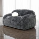 The appearance of Darwen Loveseat In Dark Gray designed by Furniture of America in the modern / contemporary interior design. This dark gray piece of furniture  was selected by 1StopBedrooms from Darwen Collection to add a touch of cosiness and style into your home. Sku: FM64006DG-LV. Material: Faux Fur.