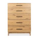 The appearance of Davenport Drawer Chest In Rustic Caramel designed by Magnussen in the transitional interior design. This rustic caramel piece of furniture was selected by 1StopBedrooms from Davenport Collection to add a touch of cosiness and style into your home. Sku: B6309-10. Material: Oak Veneer.