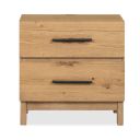 The appearance of Davenport Drawer Nightstand In Rustic Caramel designed by Magnussen in the transitional interior design. This rustic caramel piece of furniture was selected by 1StopBedrooms from Davenport Collection to add a touch of cosiness and style into your home. Sku: B6309-01. Material: Oak Veneer.