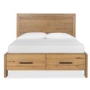 Davenport Queen Panel Storage Bed In Rustic Caramel