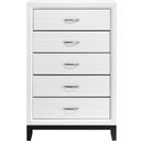 The appearance of Davi Chest In White designed by Homelegance in the modern / contemporary interior design. This white piece of furniture  was selected by 1StopBedrooms from Davi Collection to add a touch of cosiness and style into your home. Sku: 1645WH-9. Material: Wood.