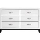 The appearance of Davi Dresser In White designed by Homelegance in the modern / contemporary interior design. This white piece of furniture  was selected by 1StopBedrooms from Davi Collection to add a touch of cosiness and style into your home. Sku: 1645WH-5. Material: Wood.