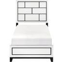 The appearance of Davi Twin Panel Bed In White designed by Homelegance in the modern / contemporary interior design. This white piece of furniture  was selected by 1StopBedrooms from Davi Collection to add a touch of cosiness and style into your home. Sku: 1645WHT-1;1645WHT-3. Bed Type: Panel Bed. Bed Size: Twin. Material: Wood Veneer.