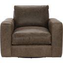 The appearance of Dawkins Leather Swivel Chair designed by Bernhardt in the modern / contemporary interior design. This brown leather piece of furniture was selected by 1StopBedrooms from Dawkins Collection to add a touch of cosiness and style into your home. Sku: 922SLO. Material: Leather. Upholstery Material: Leather.