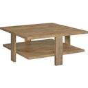 The appearance of Dawn Square Engineered Wood Coffee Table With Shelf Mango designed by Coaster in the country / farmhouse interior design. This mango piece of furniture  was selected by 1StopBedrooms from Dawn Collection to add a touch of cosiness and style into your home. Sku: 707718. Material: Wood.
