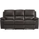 The appearance of Dawson Double Reclining Sofa In Brown designed by Homelegance in the transitional interior design. This brown piece of furniture was selected by 1StopBedrooms from Dawson Collection to add a touch of cosiness and style into your home. Sku: 9368BRW-3. Material: Faux Leather.