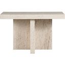 The appearance of Daxton Console Table In White Travertine designed by Universal in the modern / contemporary interior design. This white travertine piece of furniture was selected by 1StopBedrooms from Modern Collection to add a touch of cosiness and style into your home. Sku: U365C803. Material: Wood.