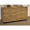 Dayella Six Drawer Dresser In Warm Natural Brown