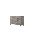 The appearance of Dean MDF Solid Wood Dresser in Light Gray designed by Best Quality Furniture in the country / farmhouse interior design. This light gray piece of furniture was selected by 1StopBedrooms from Dean Collection to add a touch of cosiness and style into your home. Sku: B790-DR. Material: MDF.