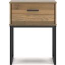 The appearance of Deanlow Nightstand In Honey designed by Signature Design by Ashley in the transitional interior design. This honey piece of furniture was selected by 1StopBedrooms from Deanlow Collection to add a touch of cosiness and style into your home. Sku: EB1866-291. Material: Wood.