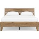 The appearance of Deanlow Queen Platform Panel Bed In Honey designed by Signature Design by Ashley in the transitional interior design. This honey piece of furniture was selected by 1StopBedrooms from Deanlow Collection to add a touch of cosiness and style into your home. Sku: EB1866-113;EB1866-157. Bed Type: Panel Bed. Material: Wood. Bed Size: Queen.