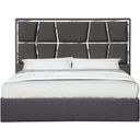 The appearance of Degas Charcoal Queen Upholstered Platform Bed designed by J&M in the modern / contemporary interior design. This charcoal piece of furniture was selected by 1StopBedrooms from Degas Collection to add a touch of cosiness and style into your home. Sku: 18720-Q. Bed Type: Platform Bed. Material: Wood. Bed Size: Queen.
