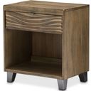 The appearance of Del Mar Sound Boardwalk Nightstand designed by Michael Amini in the modern / contemporary interior design. This boardwalk piece of furniture was selected by 1StopBedrooms from Del Mar Sound Collection to add a touch of cosiness and style into your home. Sku: KI-DELM040-215. Material: Wood.