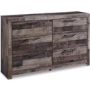 The appearance of Derekson Multi Gray Six Drawer Dresser designed by Signature Design by Ashley in the transitional interior design. This multi gray piece of furniture was selected by 1StopBedrooms from Derekson Collection to add a touch of cosiness and style into your home. Sku: B200-31. Material: Wood.