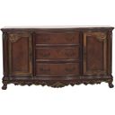 The appearance of Deryn Park Cherry Buffet/Server designed by Homelegance in the traditional interior design. This brown piece of furniture  was selected by 1StopBedrooms from Deryn Park Collection to add a touch of cosiness and style into your home. Sku: 2243-55. Material: Wood.