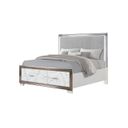 Desire Queen Panel Bed In White