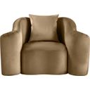 The appearance of Destin Velvet Chair In Beige Velvet designed by Meridian in the modern / contemporary interior design. This beige velvet piece of furniture  was selected by 1StopBedrooms from Destin Collection to add a touch of cosiness and style into your home. Sku: 44052Beige-C. Material: Velvet.