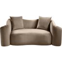 The appearance of Destin Velvet Loveseat In Taupe designed by Meridian in the modern / contemporary interior design. This taupe piece of furniture  was selected by 1StopBedrooms from Destin Collection to add a touch of cosiness and style into your home. Sku: 44052Taupe-L. Material: Velvet.