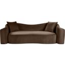 Destin Velvet Sofa In Brown Velvet