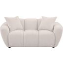 The appearance of Destino Chenille Upholstered Splayed Arm Loveseat In Greige designed by Coaster in the modern / contemporary interior design. This greige piece of furniture was selected by 1StopBedrooms from Destino Collection to add a touch of cosiness and style into your home. Sku: 509302. Material: Eucalyptus.