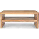 The appearance of Dev 44 Inch Mitered Angle Coffee Table with Storage Shelf In Natural designed by Jofran in the modern / contemporary interior design. This natural piece of furniture was selected by 1StopBedrooms from Dev Collection to add a touch of cosiness and style into your home. Sku: 2346-1. Material: Mango.