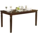 The appearance of Devlin Dining Table designed by Homelegance in the modern / contemporary interior design. This brown piece of furniture was selected by 1StopBedrooms from Devlin Collection to add a touch of cosiness and style into your home. Sku: 2538-60. Material: Wood. Table Top Shape: Rectangular. Size: 36".