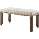 Dex Cream Upholstered Bench