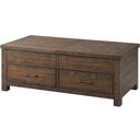 The appearance of Dex Walnut Lift Top Coffee Table designed by Picket House in the transitional interior design. This brown piece of furniture  was selected by 1StopBedrooms from Dex Collection to add a touch of cosiness and style into your home. Sku: TJX100CTLT. Material: Wood.
