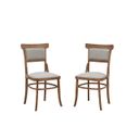 The appearance of Diana Dining Chair - Set of 2 In Vintage Honey and Linen Upholstery designed by Carolina Living in the traditional interior design. This vintage honey and linen piece of furniture was selected by 1StopBedrooms from Diana Collection to add a touch of cosiness and style into your home. Sku: CH-1937-UB-VHLN. Material: Rubberwood.