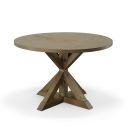 The appearance of Diana Trestle Base Dining Table In Vintage Walnut designed by Carolina Living in the traditional interior design. This vintage walnut piece of furniture was selected by 1StopBedrooms from Diana Collection to add a touch of cosiness and style into your home. Sku: DT-4830-TB-VWWD. Table Top Shape: Round. Material: Rubberwood. Size: 47".