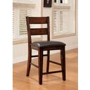 The appearance of Dickinson Counter Height Chair Set of 2 In Dark Cherry designed by Furniture of America in the transitional interior design. This dark cherry piece of furniture  was selected by 1StopBedrooms from Dickinson Collection to add a touch of cosiness and style into your home. Sku: CM3187PC-2PK. Material: Wood.