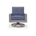 The appearance of Dillon Beach Outdoor Swivel Lounge Chair with Cushion In Gray and Blue designed by Signature Design by Ashley in the modern / contemporary interior design. This gray/blue piece of furniture was selected by 1StopBedrooms from Dillon Beach Collection to add a touch of cosiness and style into your home. Sku: P418-821. Material: Fabric.