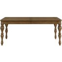 The appearance of Wyatt Dining Table In Brown designed by Homelegance in the traditional interior design. This brown piece of furniture  was selected by 1StopBedrooms from Wyatt Collection to add a touch of cosiness and style into your home. Sku: 6017-90. Material: Wood. Table Top Shape: Rectangular. Size: 40" x 72".