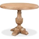 The appearance of Dinner With Friends Sedona Beige Dining Table designed by Sarreid in the traditional interior design. This beige piece of furniture  was selected by 1StopBedrooms from Dinner With Friends Collection to add a touch of cosiness and style into your home. Sku: 29343. Table Top Shape: Round. Size: 40". Material: Mango Wood.