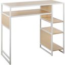 The appearance of Display Bar Height Table With Storage In Natural Wood designed by Lumisource in the modern / contemporary interior design. This natural wood piece of furniture was selected by 1StopBedrooms from Display Collection to add a touch of cosiness and style into your home. Sku: T39-DISPLAY W+NA. Material: Wood. Table Top Shape: Rectangular.