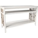 The appearance of Dockside II White Sofa Table designed by Liberty in the transitional interior design. This white piece of furniture  was selected by 1StopBedrooms from Dockside Collection to add a touch of cosiness and style into your home. Sku: 469-OT1030. Material: Wood.