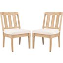 Dominica Outdoor Dining Chair Set of 2 In Natural