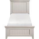 The appearance of Donahue Twin Panel Bed In White designed by Homelegance in the country / farmhouse interior design. This white piece of furniture was selected by 1StopBedrooms from Donahue Collection to add a touch of cosiness and style into your home. Sku: 1581T-1;1581T-3. Bed Type: Panel Bed. Material: Wood. Bed Size: Twin.