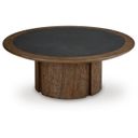 The appearance of Dontayne Coffee Table In Warm Brown designed by Signature Design by Ashley in the modern / contemporary interior design. This warm brown piece of furniture  was selected by 1StopBedrooms from Dontayne Collection to add a touch of cosiness and style into your home. Sku: T563-8. Material: Wood.
