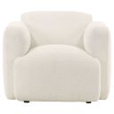 The appearance of Dorset Fabric Upholstered Round Track Arm Accent Chair In White designed by Coaster in the modern / contemporary interior design. This white piece of furniture was selected by 1StopBedrooms from Dorset Collection to add a touch of cosiness and style into your home. Sku: 509813. Material: Textured.