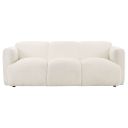 The appearance of Dorset Fabric Upholstered Round Track Arm Sofa In White designed by Coaster in the modern / contemporary interior design. This white piece of furniture was selected by 1StopBedrooms from Dorset Collection to add a touch of cosiness and style into your home. Sku: 509811. Material: Veneer.